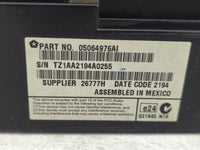 2018-2020 Dodge Journey Radio AM FM Cd Player Receiver Replacement P/N:05064976AI Fits Fits 2018 2019 2020 OEM Used Auto Par