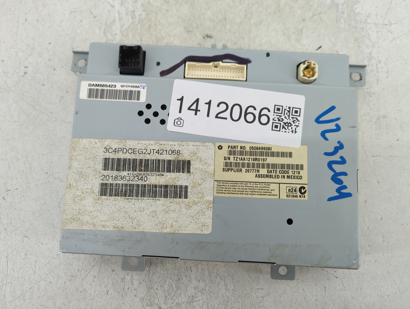 2015 Dodge Journey Information Display Screen - Oemusedautoparts1.com