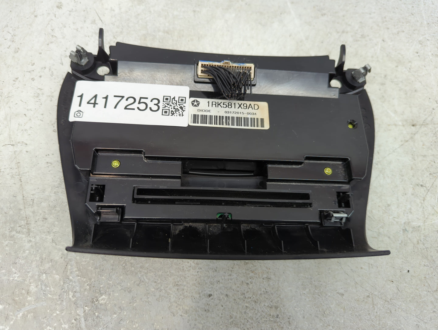 2011-2017 Dodge Journey Climate Control Module Temperature AC/Heater Replacement P/N:1RK581X9AD Fits OEM Used Auto Parts - O