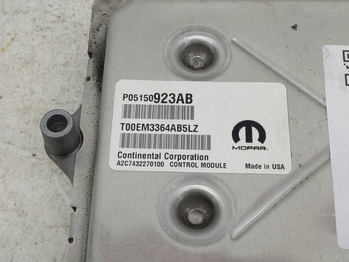 2015 Dodge Journey PCM Engine Control Computer ECU ECM PCU OEM P/N:P05150923AB HS7A-12A650-ABB Fits OEM Used Auto Parts - Oe