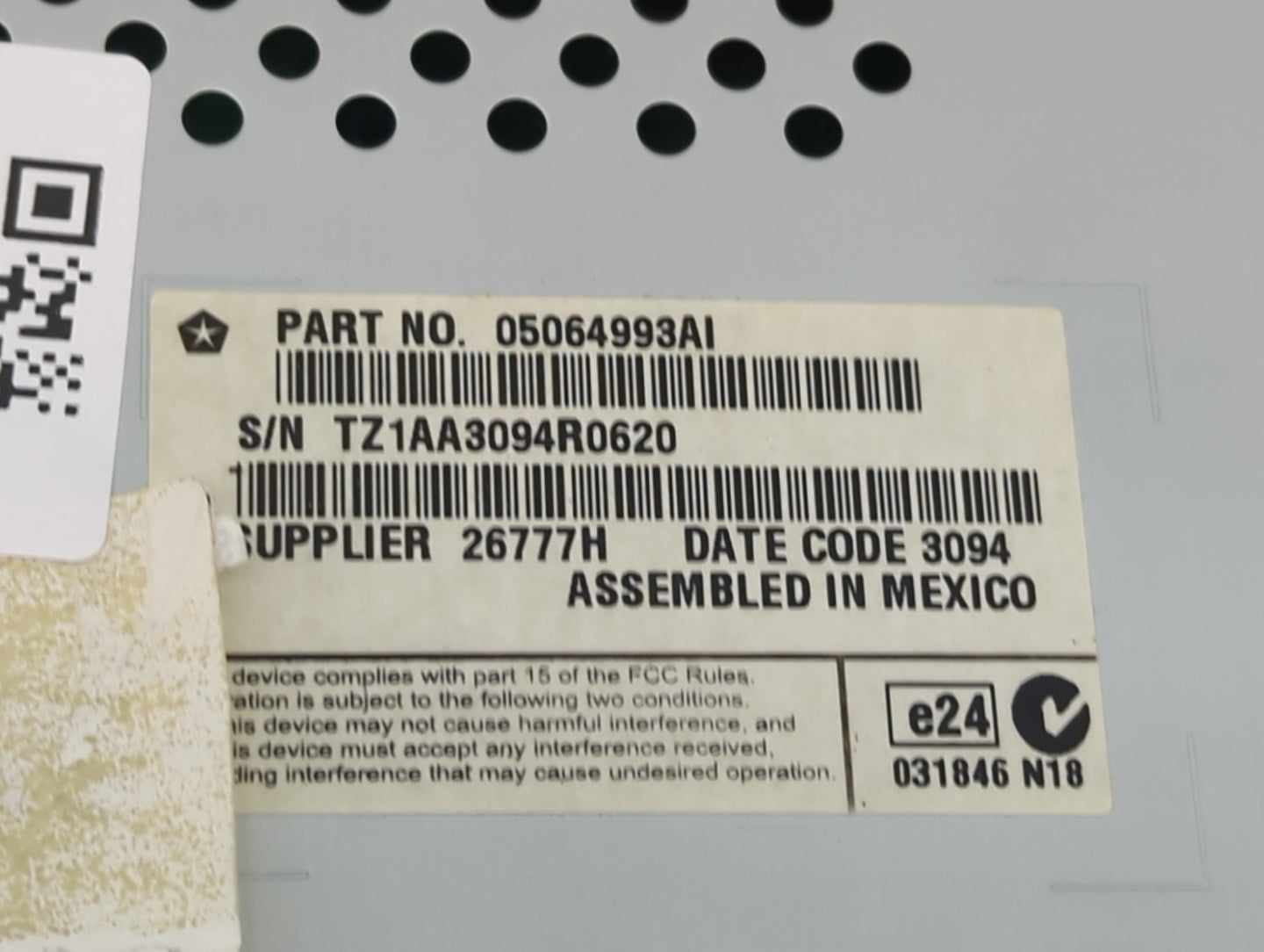 2015 Dodge Journey Information Display Screen - Oemusedautoparts1.com