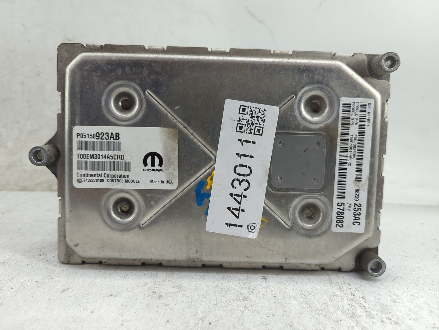 2015 Dodge Journey PCM Engine Control Computer ECU ECM PCU OEM P/N:P05150923AB T00EM3014A5CRD, A2C7432270100, 68229253AC Fit