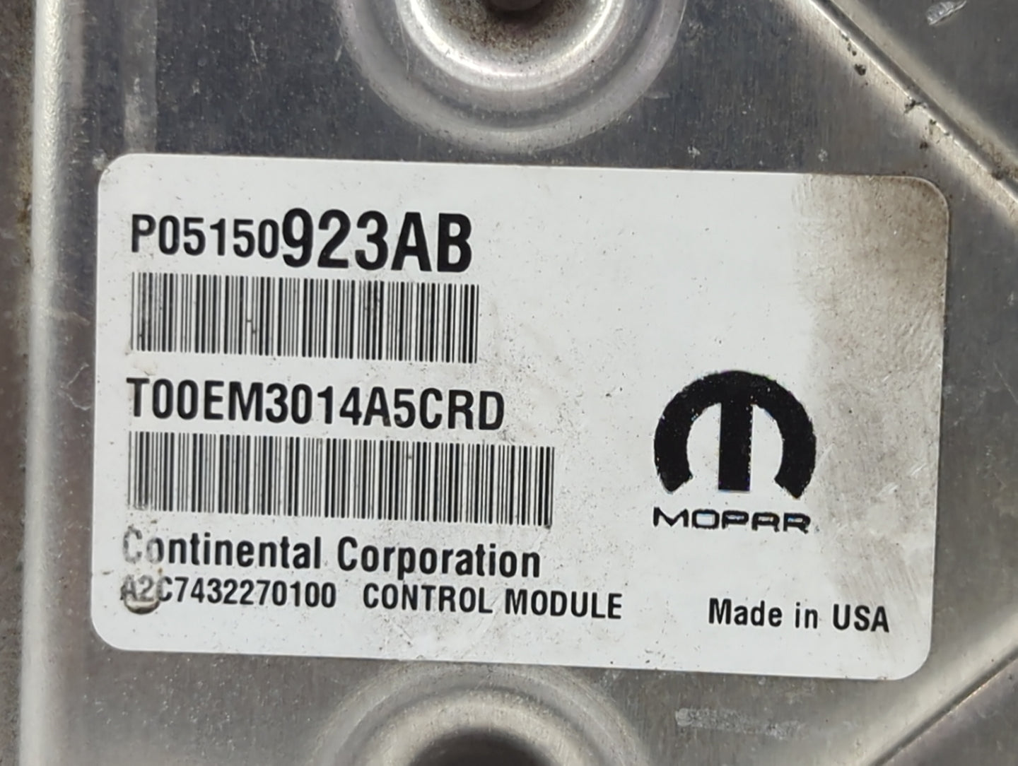 2015 Dodge Journey PCM Engine Control Computer ECU ECM PCU OEM P/N:P05150923AB T00EM3014A5CRD, A2C7432270100, 68229253AC Fit