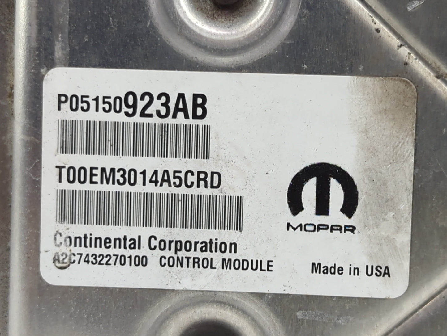 2015 Dodge Journey PCM Engine Control Computer ECU ECM PCU OEM P/N:P05150923AB T00EM3014A5CRD, A2C7432270100, 68229253AC Fit