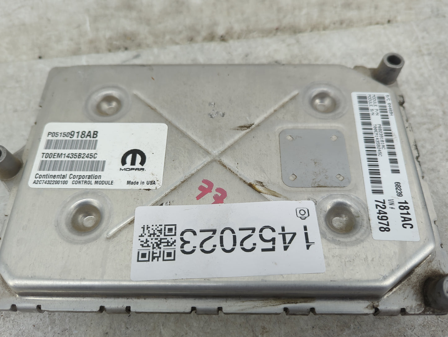 2015 Dodge Journey PCM Engine Control Computer ECU ECM PCU OEM P/N:P05150918AB P68239181AC, A2C7432200100 Fits OEM Used Auto