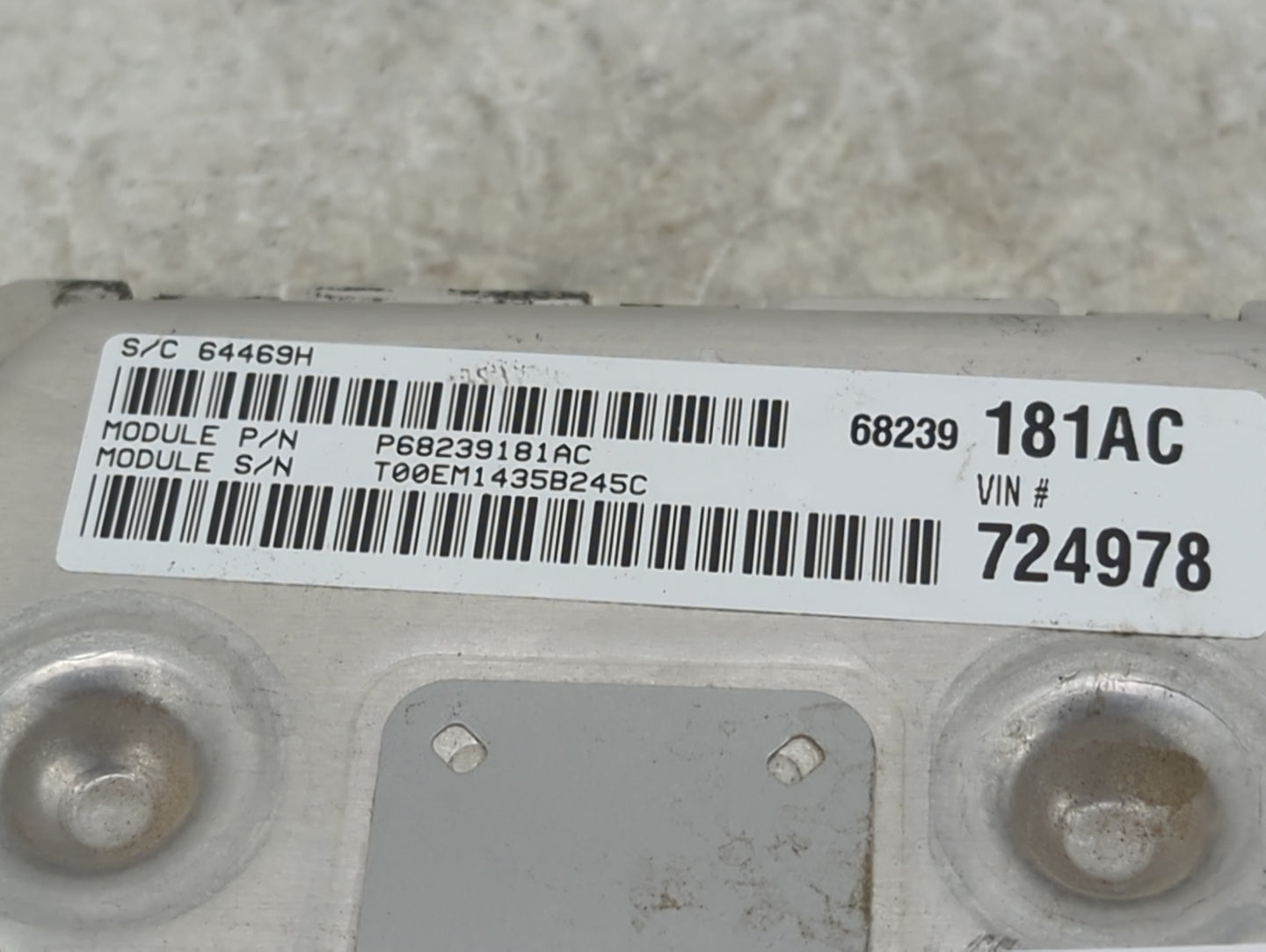 2015 Dodge Journey PCM Engine Control Computer ECU ECM PCU OEM P/N:P05150918AB P68239181AC, A2C7432200100 Fits OEM Used Auto