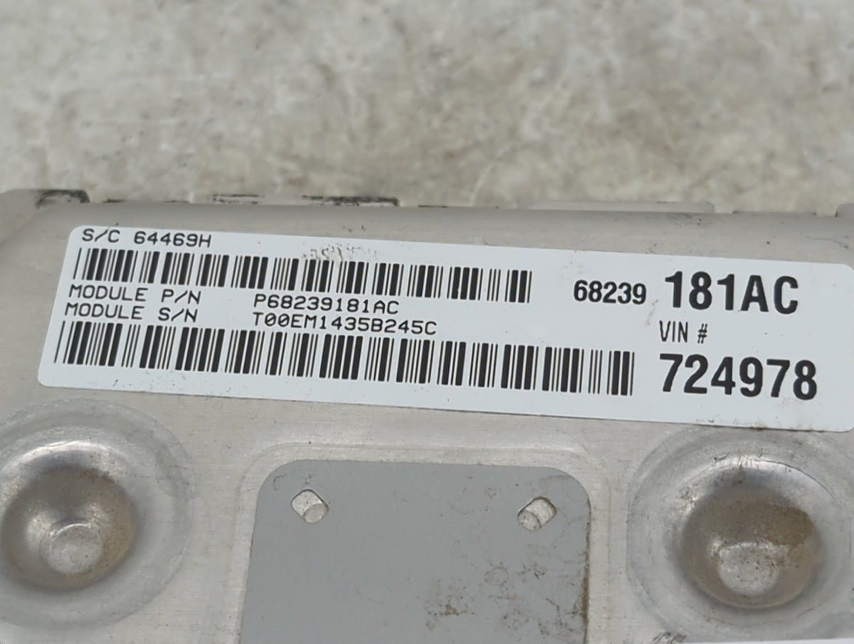 2015 Dodge Journey PCM Engine Control Computer ECU ECM PCU OEM P/N:P05150918AB P68239181AC, A2C7432200100 OEM Used Auto Part