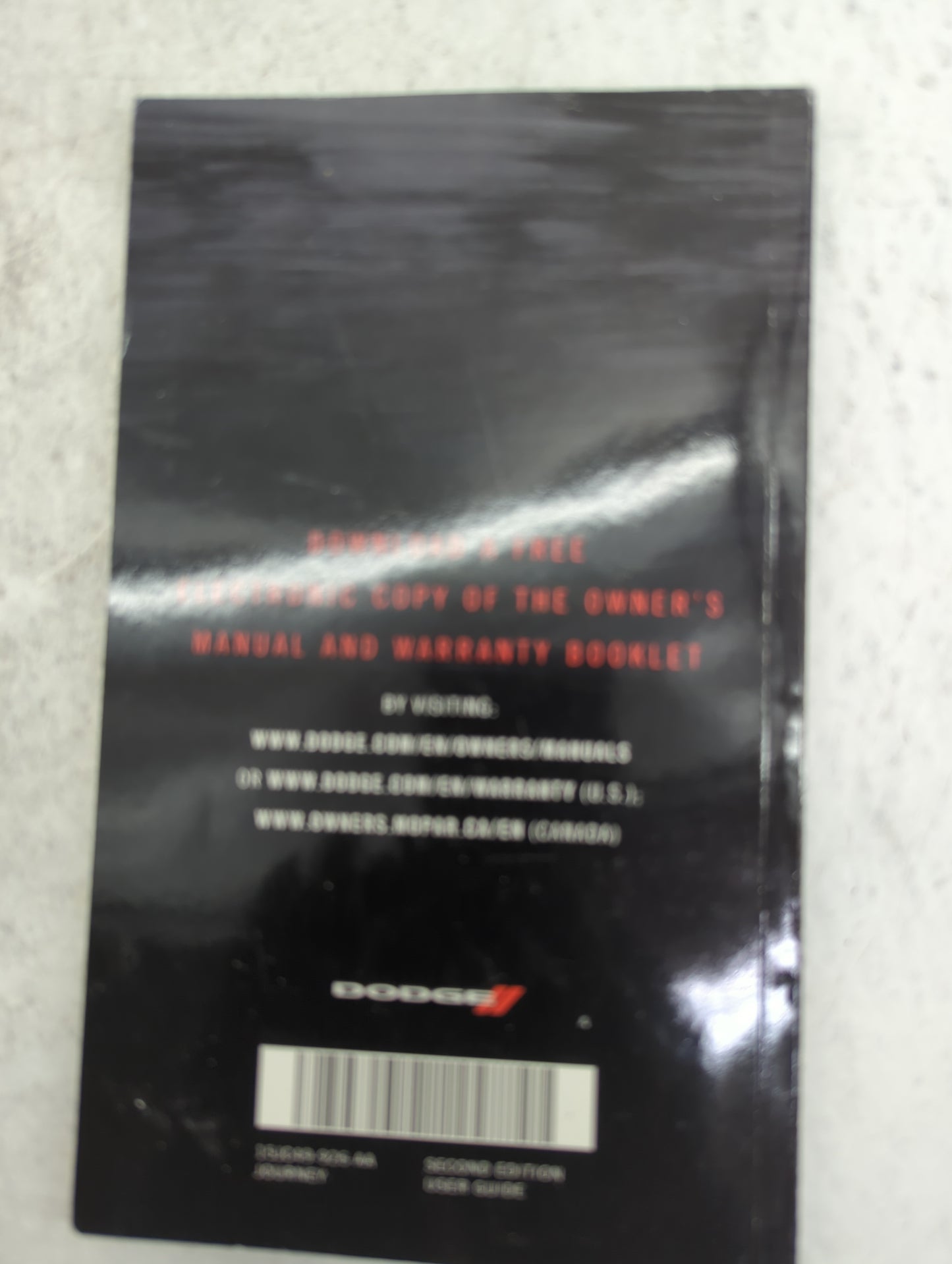 2015 Dodge Journey Owners Manual Book Guide P/N:15JC49-926-AA OEM Used Auto Parts - Oemusedautoparts1.com