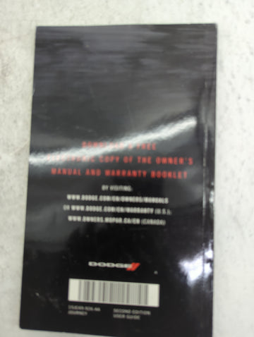 2015 Dodge Journey Owners Manual Book Guide P/N:15JC49-926-AA OEM Used Auto Parts - Oemusedautoparts1.com
