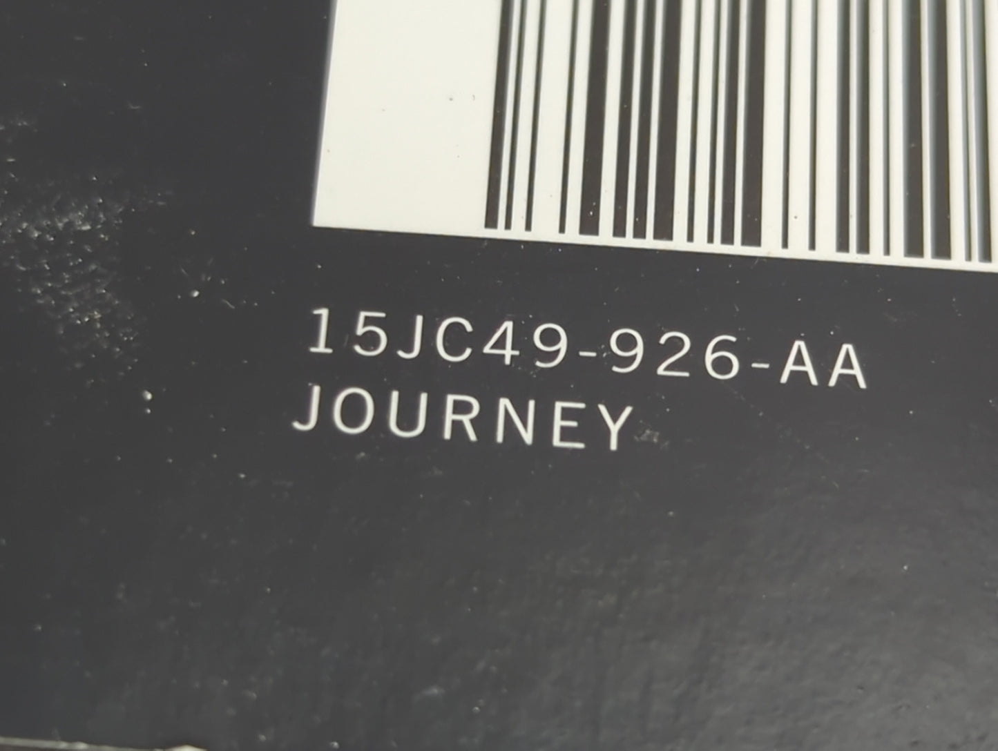 2015 Dodge Journey Owners Manual Book Guide P/N:15JC49-926-AA OEM Used Auto Parts - Oemusedautoparts1.com