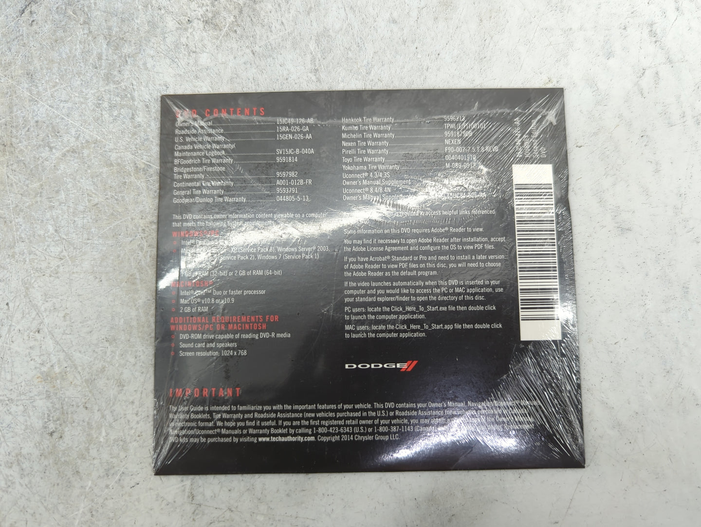2015 Dodge Journey Owners Manual Book Guide P/N:15JC49-926-AA OEM Used Auto Parts - Oemusedautoparts1.com