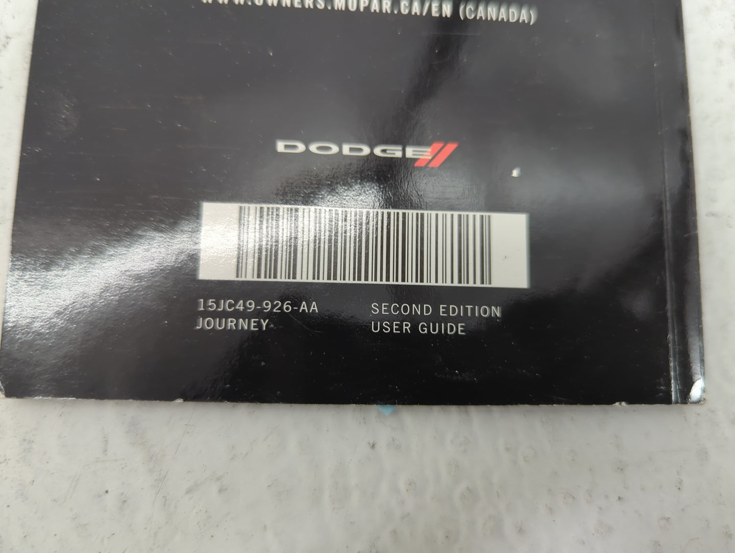 2015 Dodge Journey Owners Manual Book Guide P/N:15JC49-926-AA OEM Used Auto Parts - Oemusedautoparts1.com