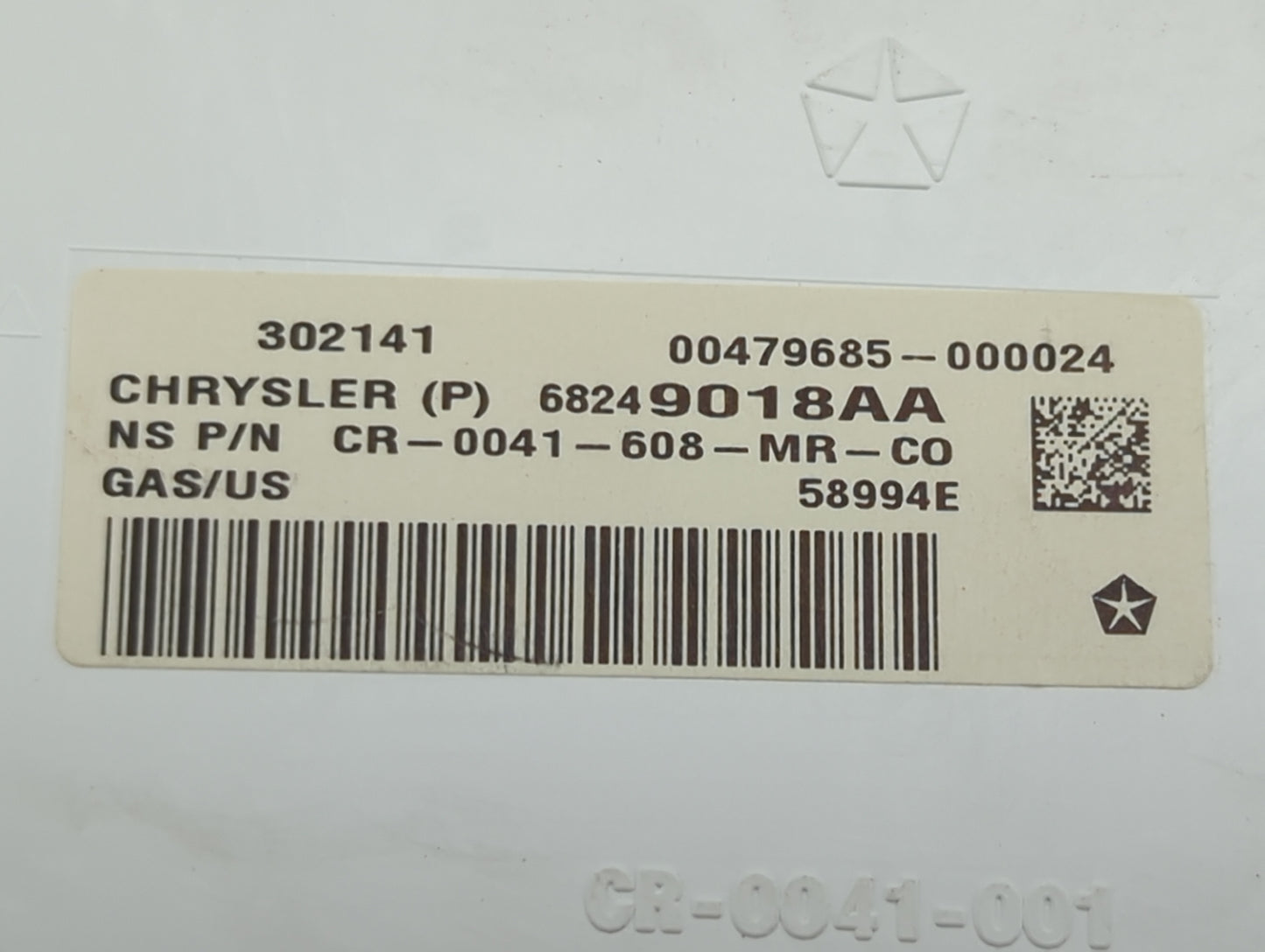 2015 Dodge Journey Instrument Cluster Speedometer Gauges P/N:68249018AA CR-0041-608-MR-CO Miles: Fits OEM Used Auto Parts - 