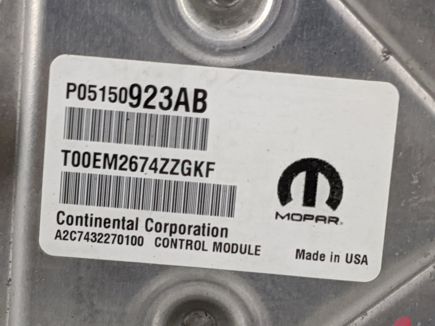 2015 Dodge Journey PCM Engine Control Computer ECU ECM PCU OEM P/N:P05150923AB T00EM2674ZZGKF, 68239253AB, A2C7432270100 Fit