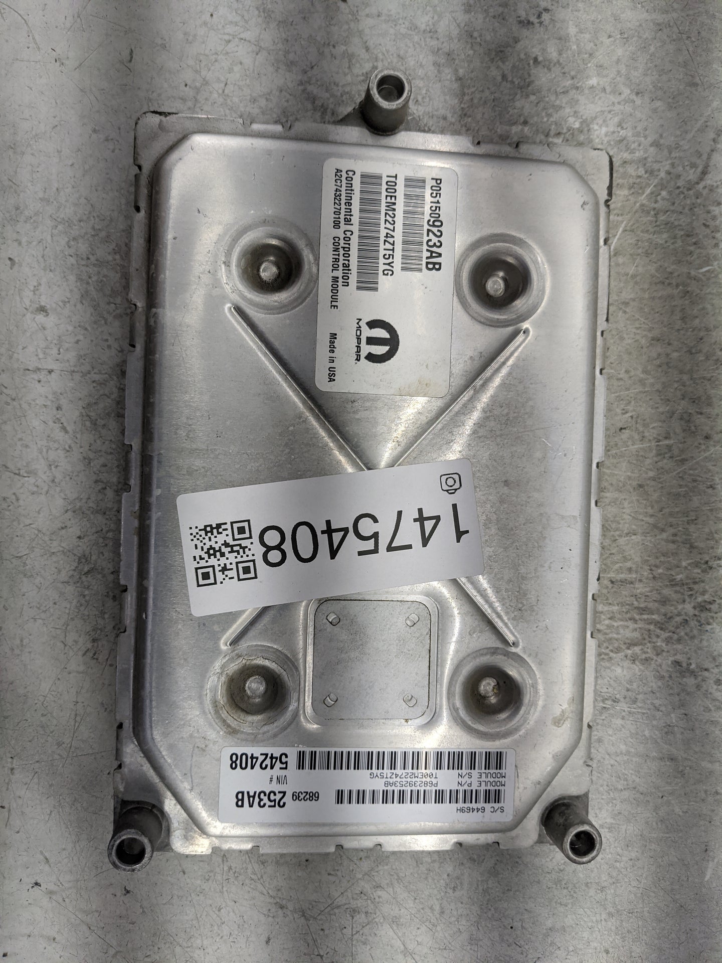 2015 Dodge Journey PCM Engine Control Computer ECU ECM PCU OEM P/N:P05150923AB T00EM2274ZT5YG, A2C74322Z70100, A2C55358551 F