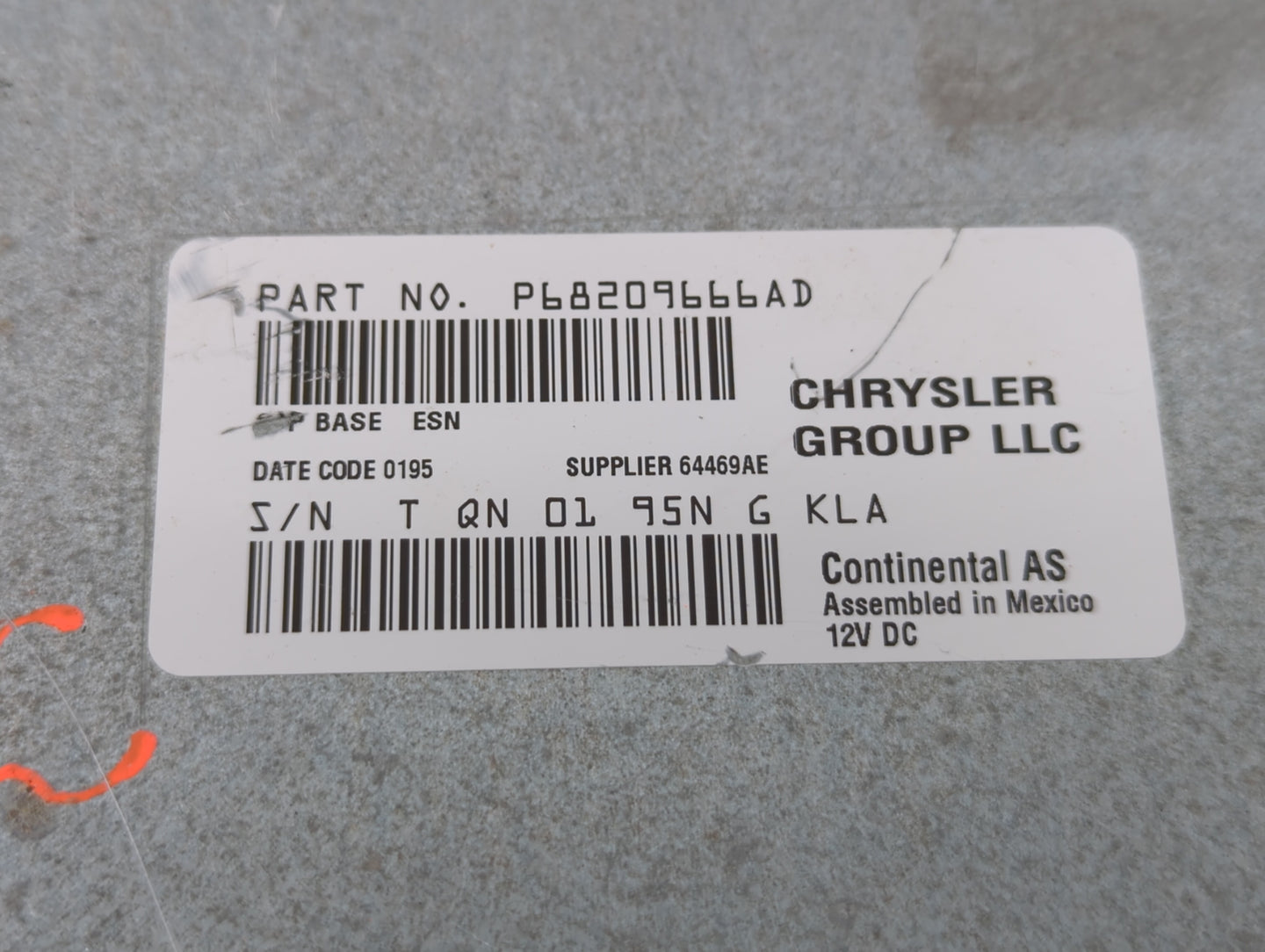 2018-2020 Dodge Journey Am Fm Cd Player Radio Receiver - Oemusedautoparts1.com