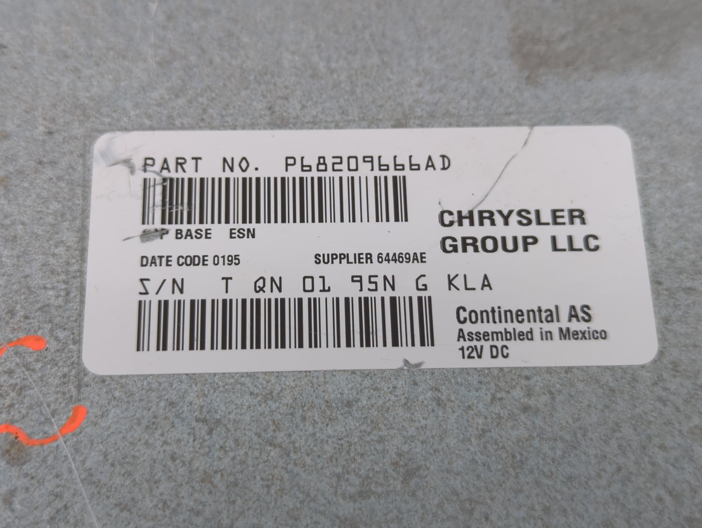 2018-2020 Dodge Journey Am Fm Cd Player Radio Receiver - Oemusedautoparts1.com