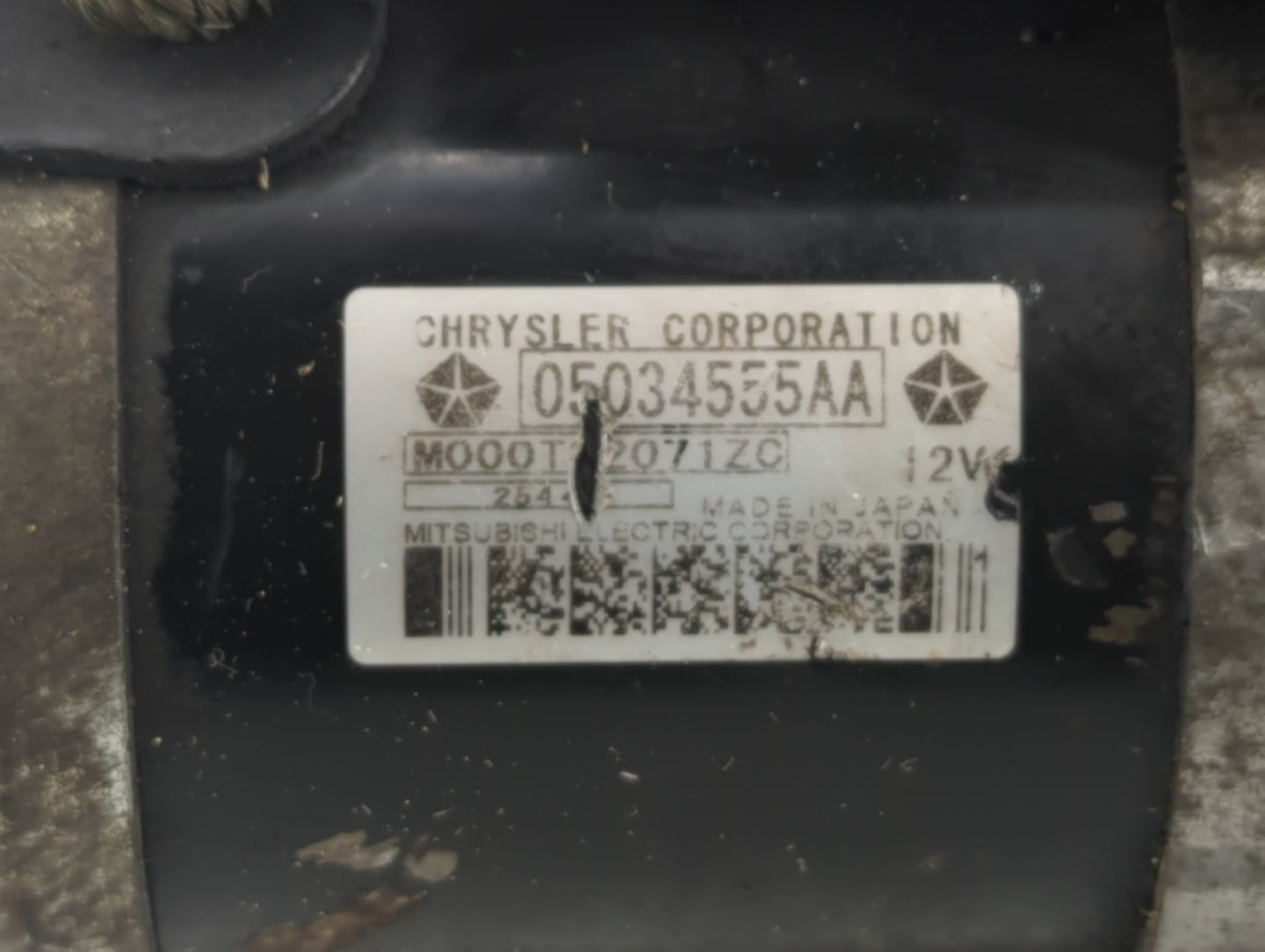 2009-2020 Dodge Journey Car Starter Motor Solenoid OEM P/N:05034555AA Fits OEM Used Auto Parts - Oemusedautoparts1.com