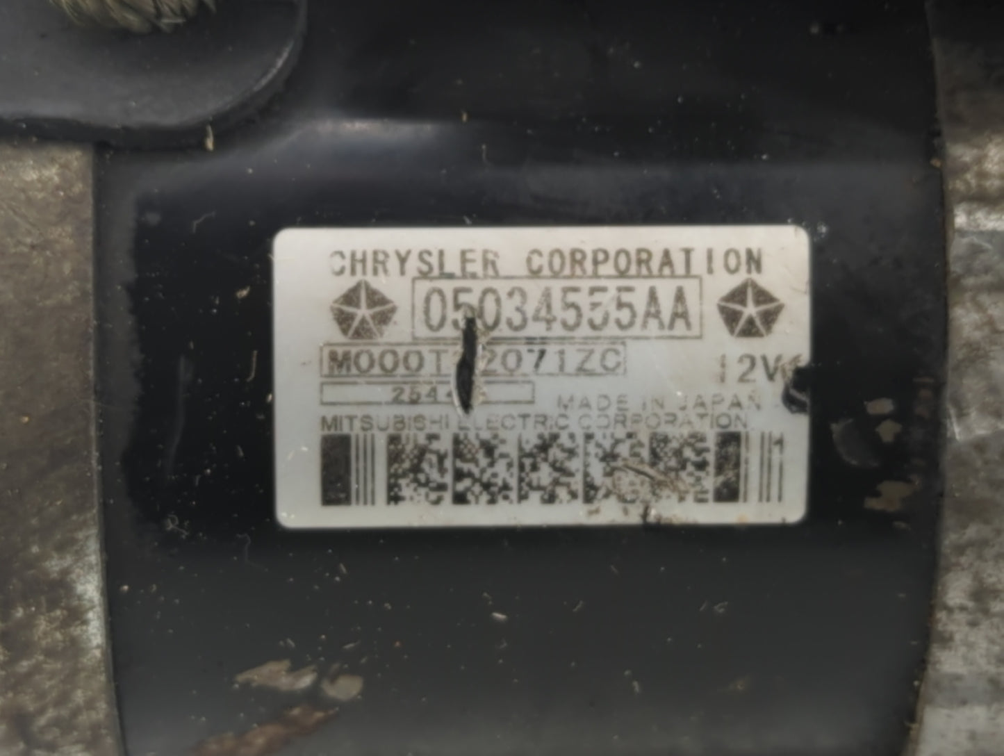 2009-2020 Dodge Journey Car Starter Motor Solenoid OEM P/N:05034555AA Fits OEM Used Auto Parts - Oemusedautoparts1.com
