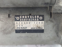 2011-2019 Dodge Journey Car Starter Motor Solenoid OEM P/N:428000-7200 04801839AB Fits OEM Used Auto Parts - Oemusedautopart