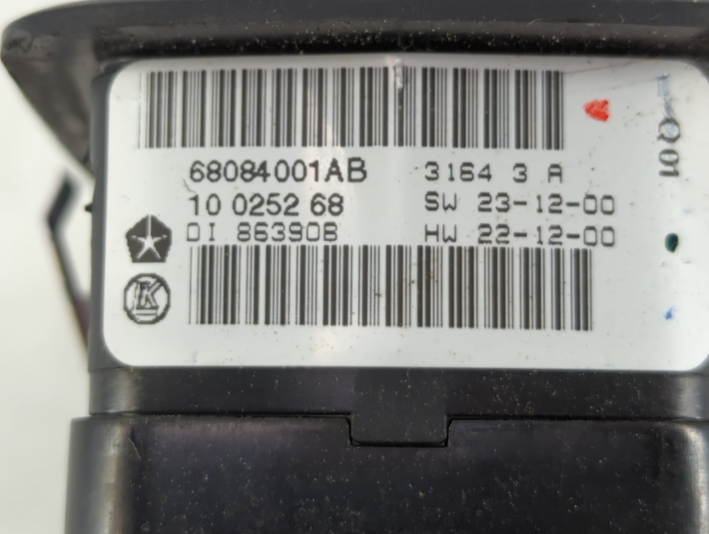 2015 Dodge Journey Master Power Window Switch Replacement Driver Side Left P/N:68084001AB Fits OEM Used Auto Parts - Oemused
