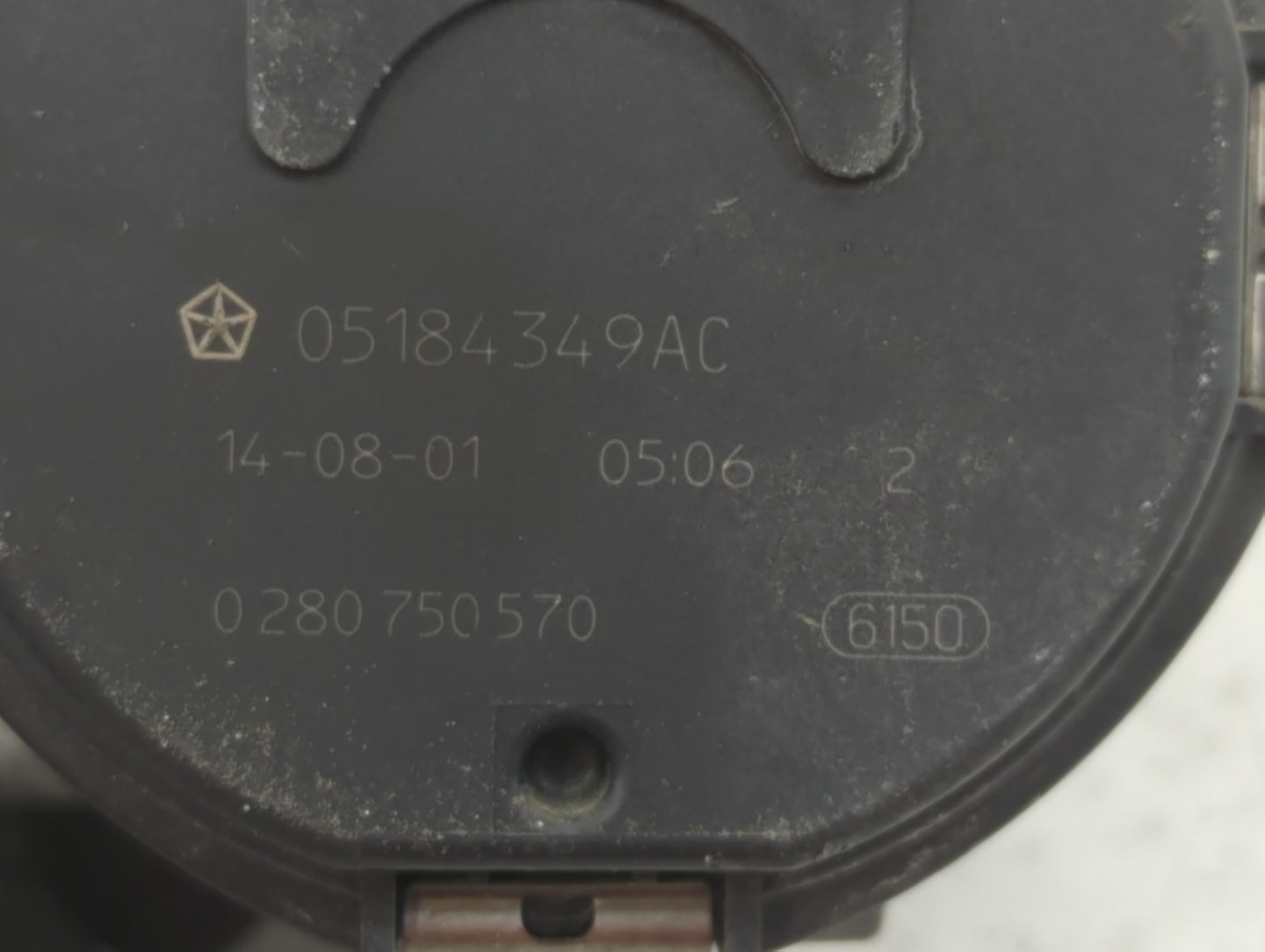 2011-2019 Dodge Journey Throttle Body P/N:0 280 750 570 05184349AC Fits OEM Used Auto Parts - Oemusedautoparts1.com