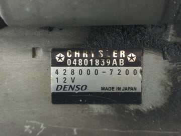 2011-2019 Dodge Journey Car Starter Motor Solenoid OEM P/N:428000-7200 Fits OEM Used Auto Parts