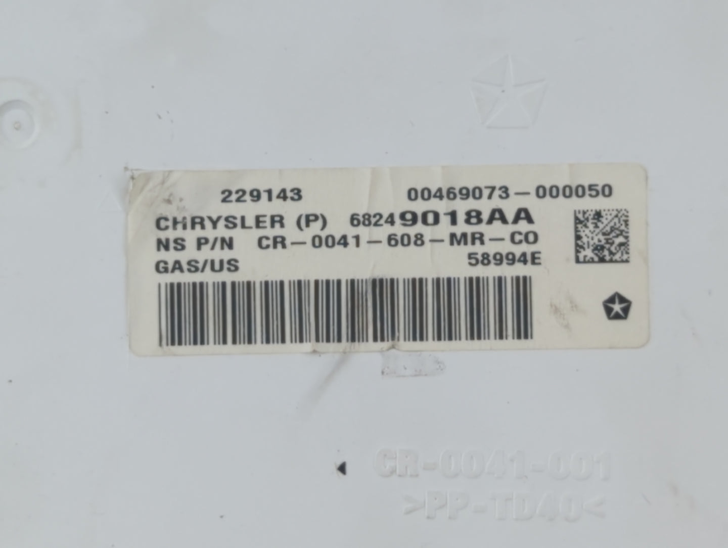 2015 Dodge Journey Instrument Cluster Speedometer Gauges P/N:CR-0041-608-MR-C0 68249018AA Fits OEM Used Auto Parts - Oemused