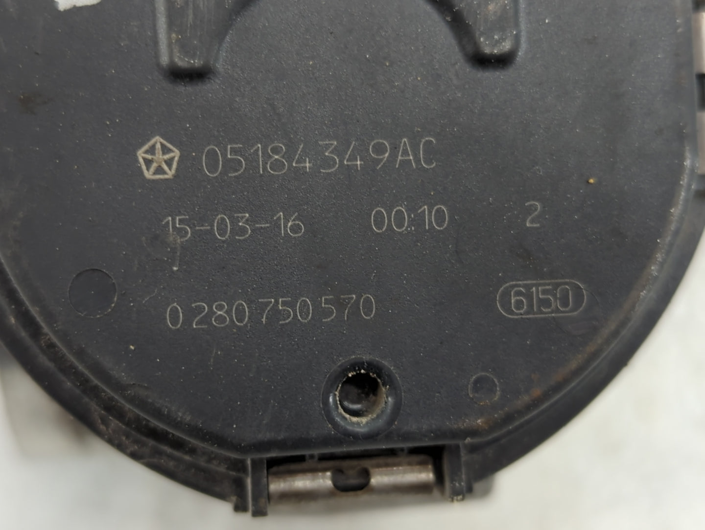 2011-2019 Dodge Journey Throttle Body P/N:0 280 750 570 05184349AC Fits OEM Used Auto Parts - Oemusedautoparts1.com
