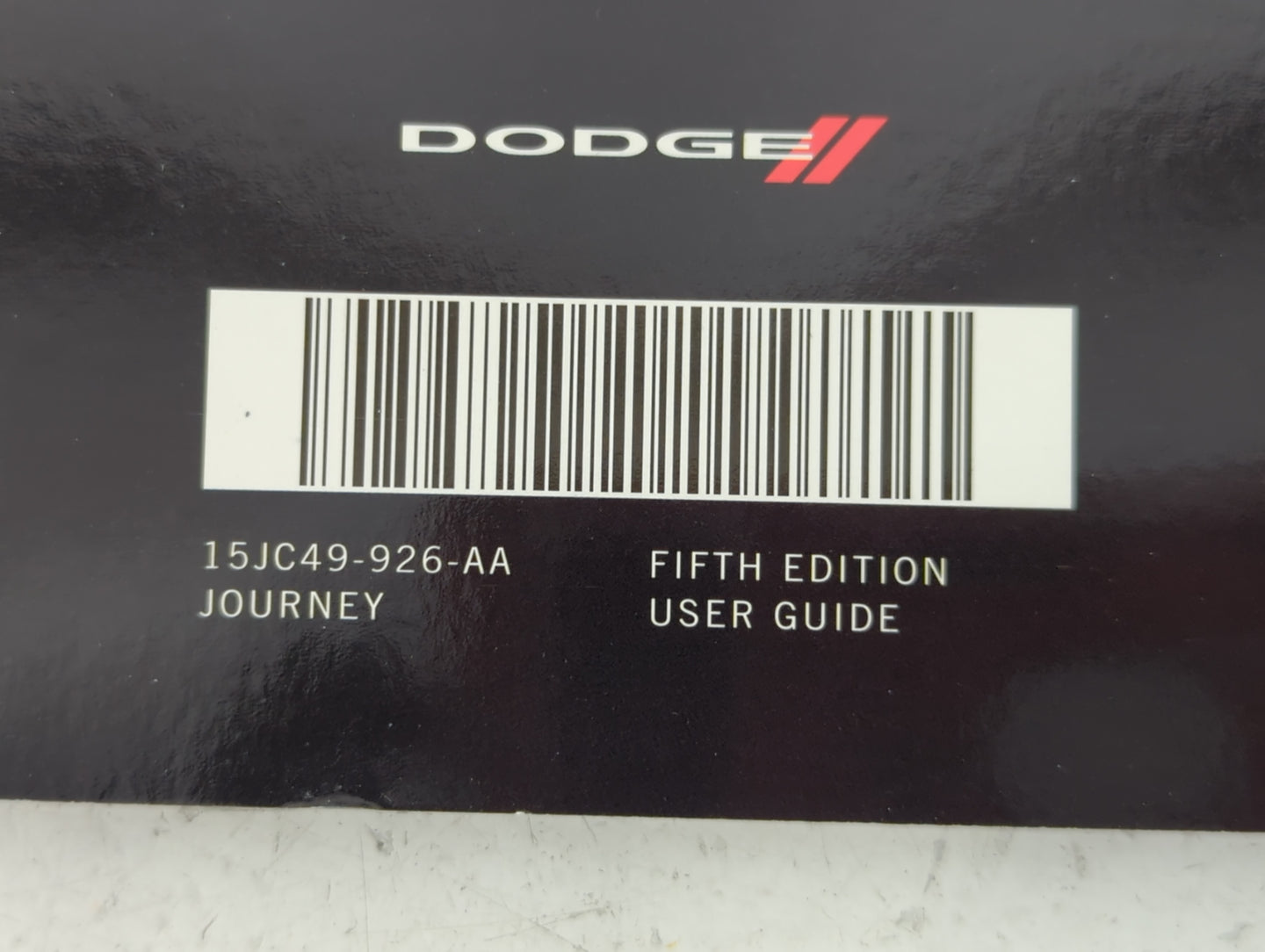2015 Dodge Journey Owners Manual Book Guide P/N:15JC49-926-AA OEM Used Auto Parts - Oemusedautoparts1.com