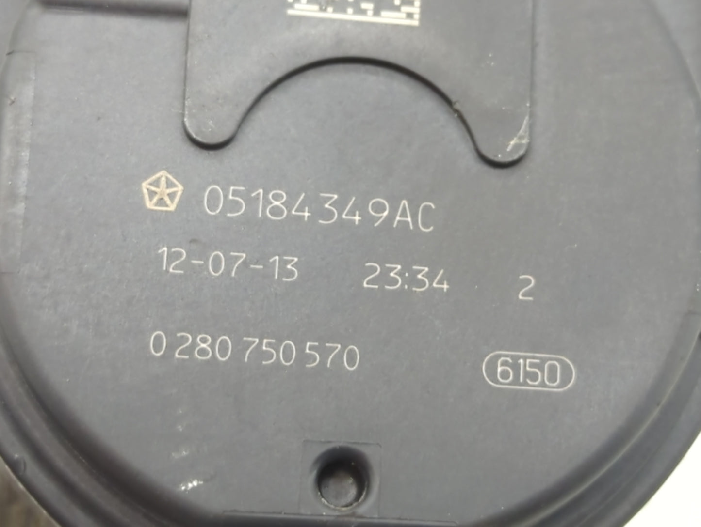 2009-2018 Dodge Journey Throttle Body P/N:0 280 750 570 05184349AC Fits OEM Used Auto Parts - Oemusedautoparts1.com