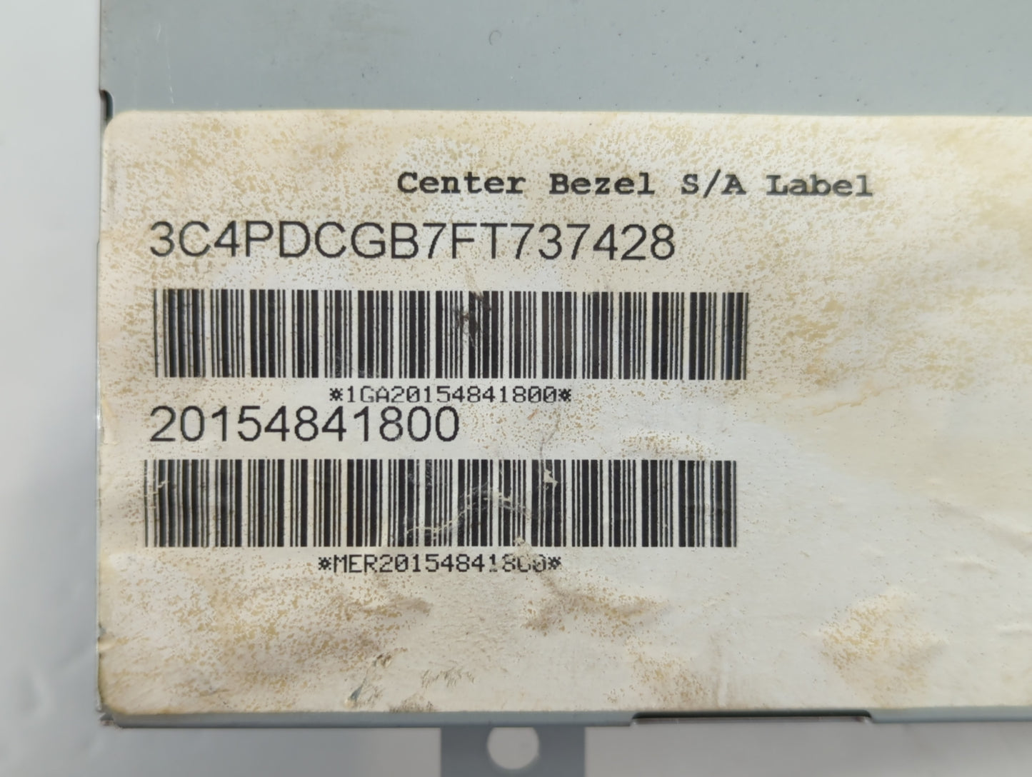 2015 Dodge Journey Information Display Screen - Oemusedautoparts1.com