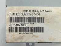 2015 Dodge Journey Information Display Screen - Oemusedautoparts1.com