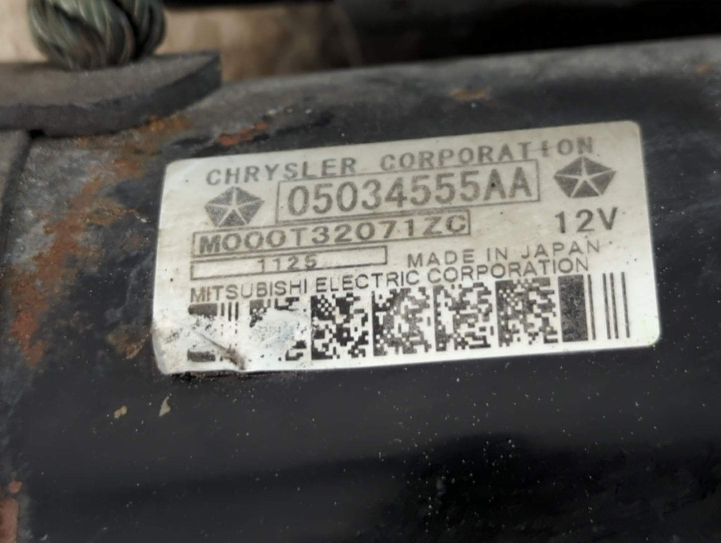 2009-2020 Dodge Journey Car Starter Motor Solenoid OEM P/N:05034555AA Fits OEM Used Auto Parts - Oemusedautoparts1.com