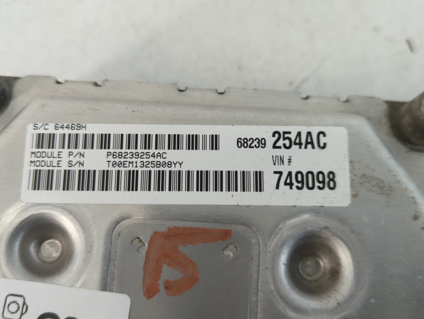 2015 Dodge Journey PCM Engine Control Computer ECU ECM PCU OEM P/N:68239254AC 68239253AC, P05150923AB Fits OEM Used Auto Par