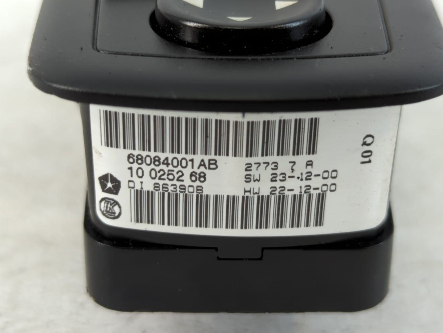 2011-2019 Dodge Journey Master Power Window Switch Replacement Driver Side Left P/N:68084001AB Fits OEM Used Auto Parts - Oe