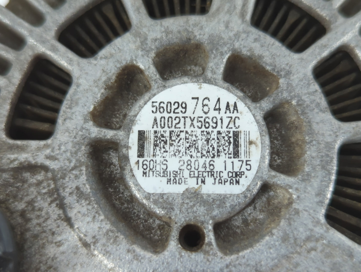 2015 Dodge Ram 1500 Alternator Replacement Generator Charging Assembly Engine OEM P/N:56029764AA Fits OEM Used Auto Parts - 