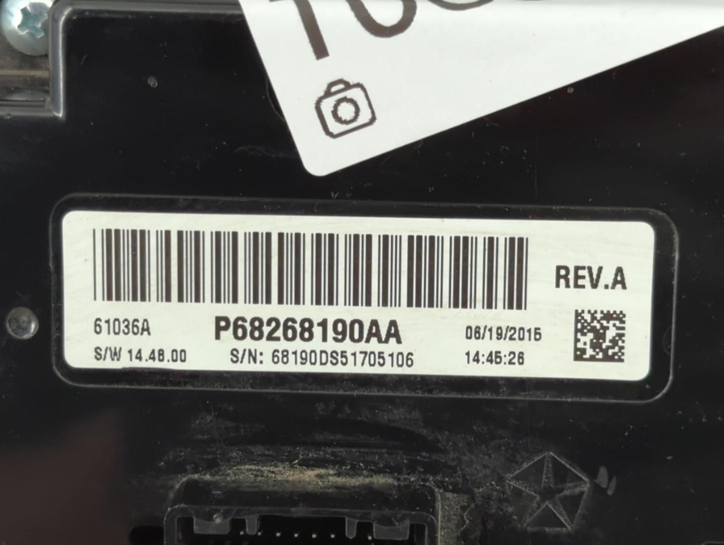 2015 Dodge Ram 1500 Climate Control Module Temperature AC/Heater Replacement P/N:P68268190AA Fits OEM Used Auto Parts - Oemu
