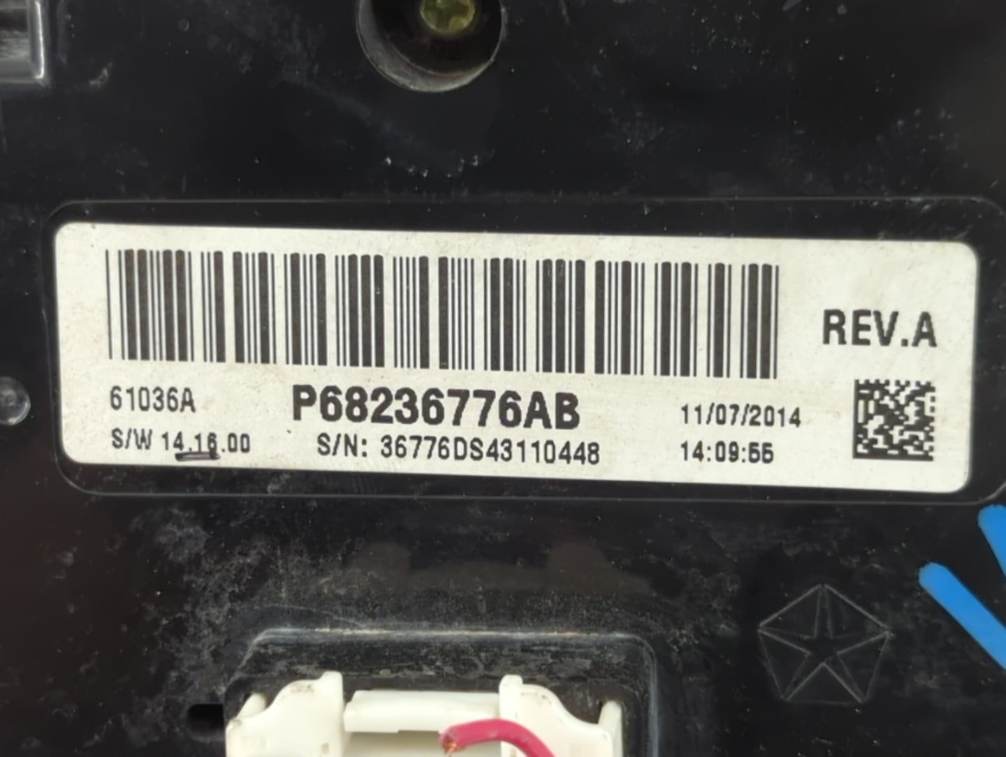 2015 Dodge Ram 1500 Climate Control Module Temperature AC/Heater Replacement P/N:P68236776AB Fits OEM Used Auto Parts - Oemu