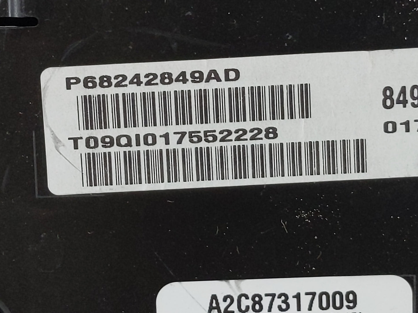2015 Dodge Ram 1500 Instrument Cluster Speedometer Gauges P/N:P68242849AD Fits OEM Used Auto Parts - Oemusedautoparts1.com