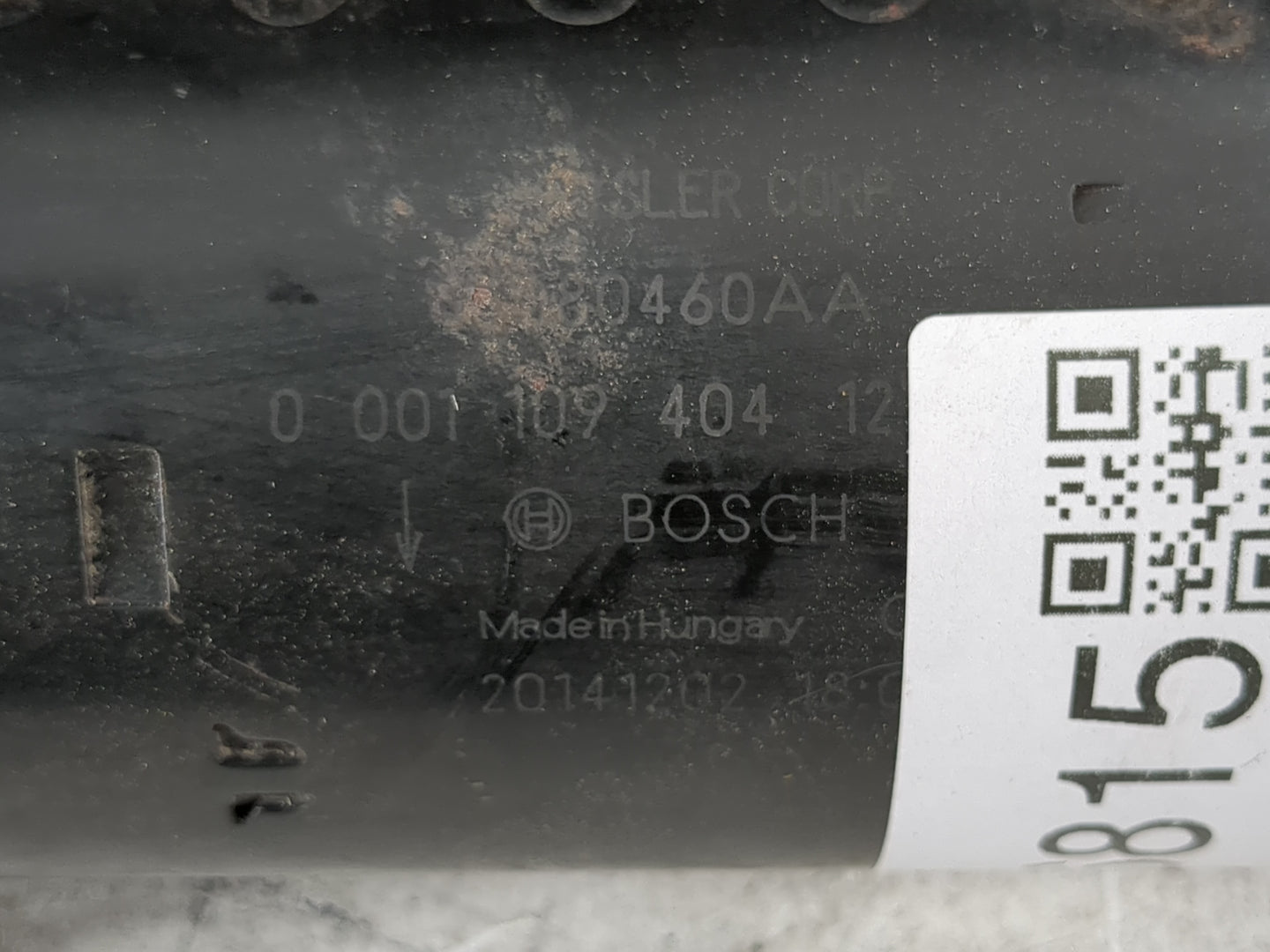 2015 Dodge Ram 1500 Car Starter Motor Solenoid OEM P/N:0 001 109 404 12 Fits Fits 2014 2016 2017 2018 2020 2021 2022 OEM Use