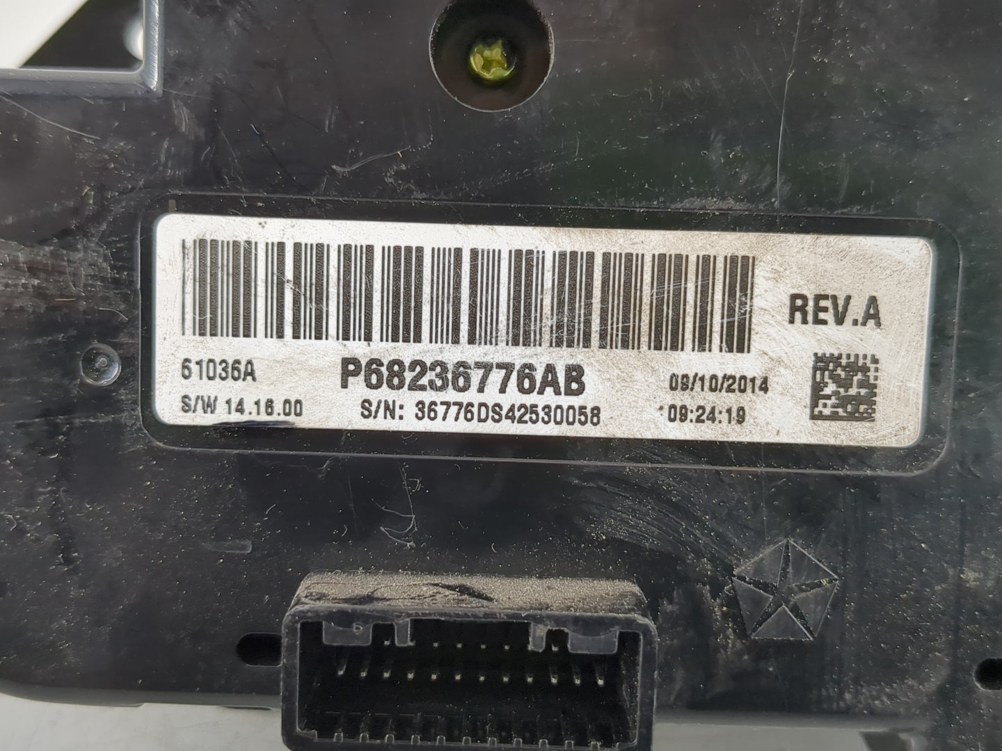 2015 Dodge Ram 1500 Climate Control Module Temperature AC/Heater Replacement P/N:P68236776AB 1UJ96DX9AJ Fits OEM Used Auto P