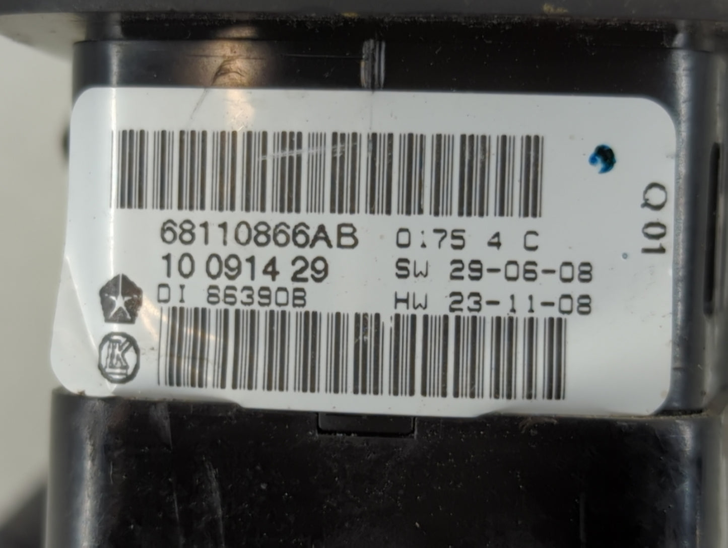 2015 Dodge Ram 1500 Master Power Window Switch Replacement Driver Side Left P/N:68110866AB Fits OEM Used Auto Parts - Oemuse