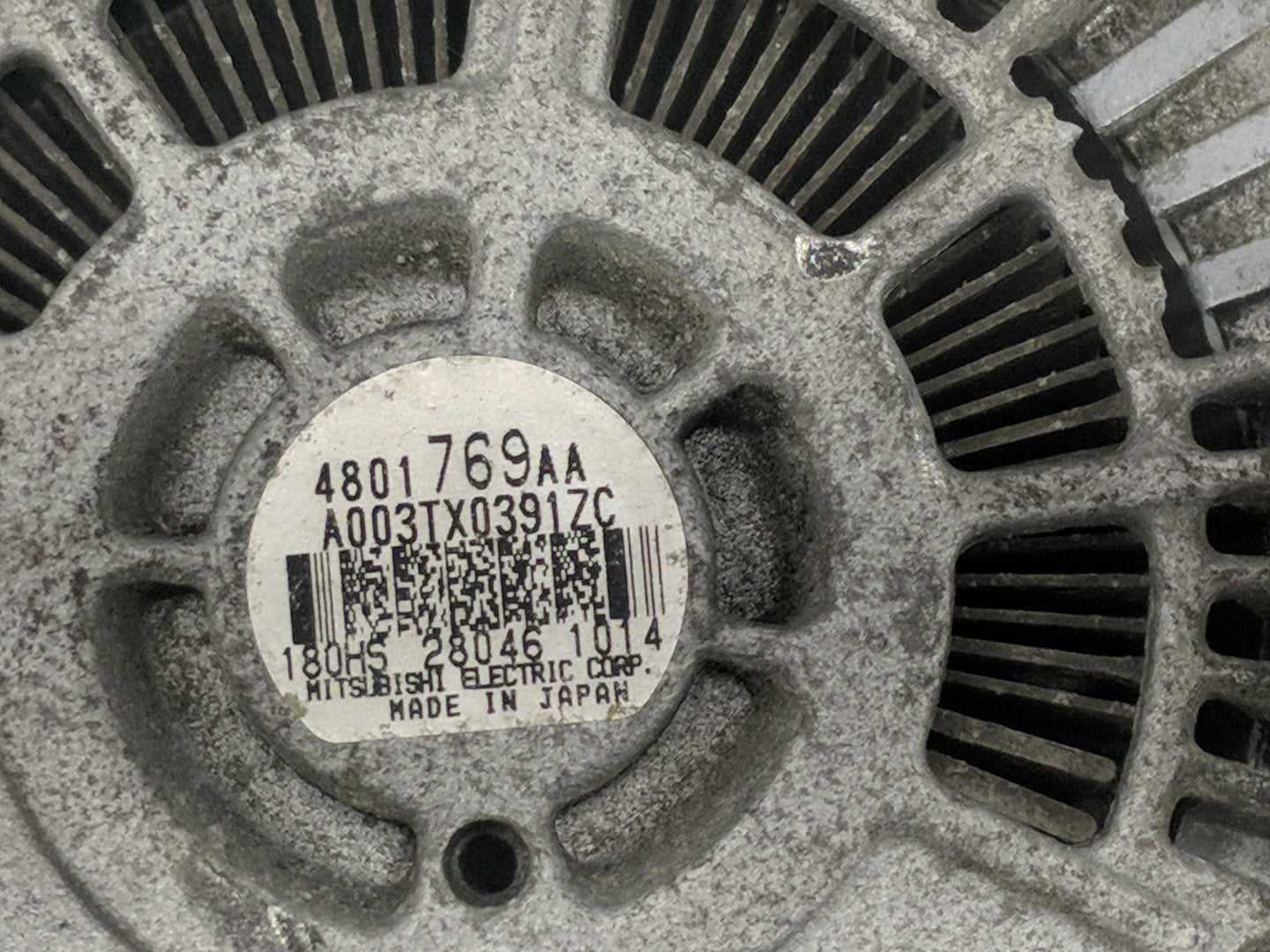 2015 Dodge Ram 1500 Alternator Replacement Generator Charging Assembly Engine OEM P/N:180HS 28046 1014 A003TX0391ZC Fits OEM