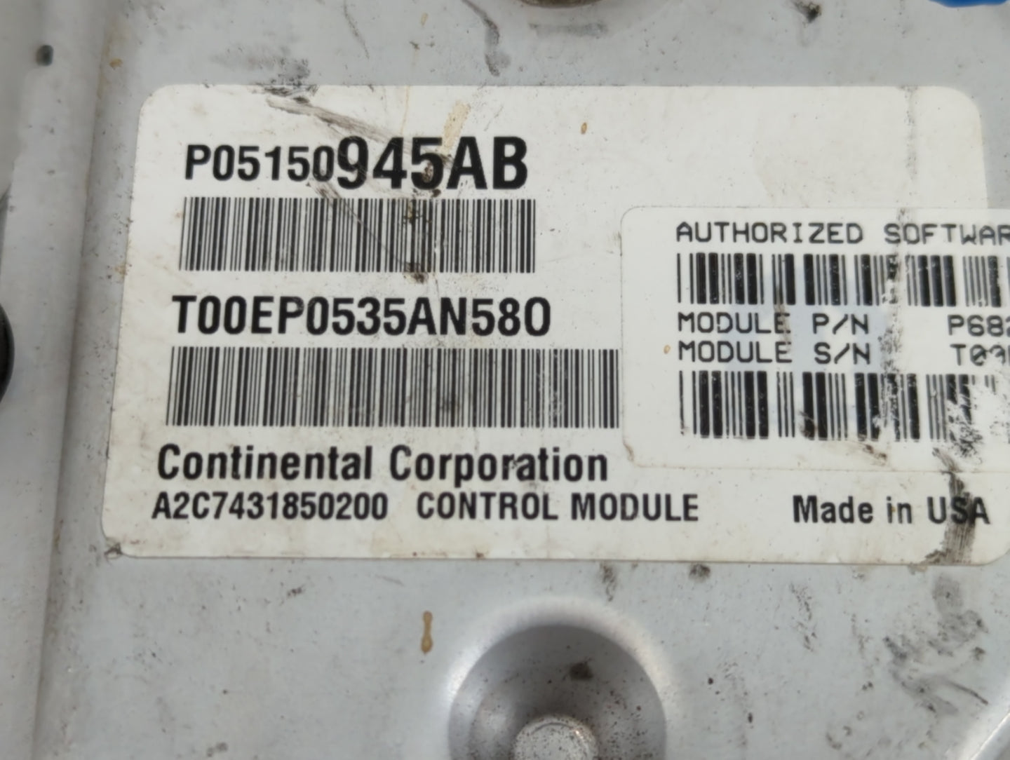 2015 Dodge Ram 1500 PCM Engine Control Computer ECU ECM PCU OEM P/N:68232415AC P68232415AC, P05150945AB Fits OEM Used Auto P