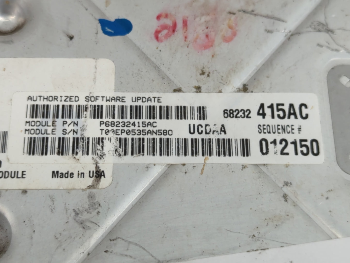 2015 Dodge Ram 1500 PCM Engine Control Computer ECU ECM PCU OEM P/N:68232415AC P68232415AC, P05150945AB Fits OEM Used Auto P