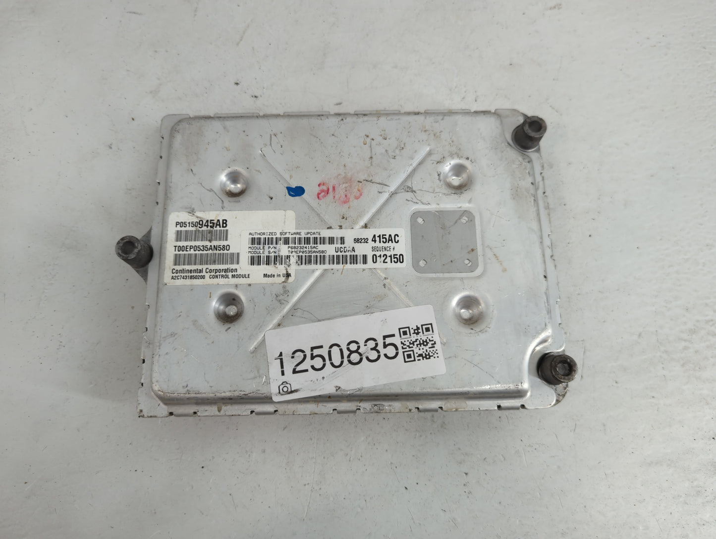 2015 Dodge Ram 1500 PCM Engine Control Computer ECU ECM PCU OEM P/N:68232415AC P68232415AC, P05150945AB Fits OEM Used Auto P