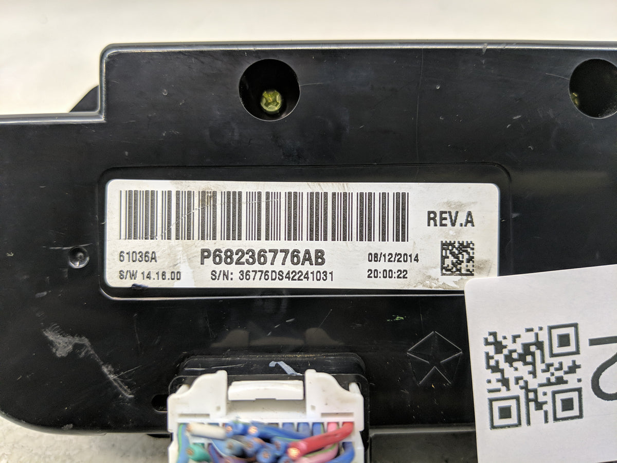 2015 Dodge Ram 1500 Climate Control Module Temperature AC/Heater Replacement P/N:P68236776AB Fits OEM Used Auto Parts - Oemu