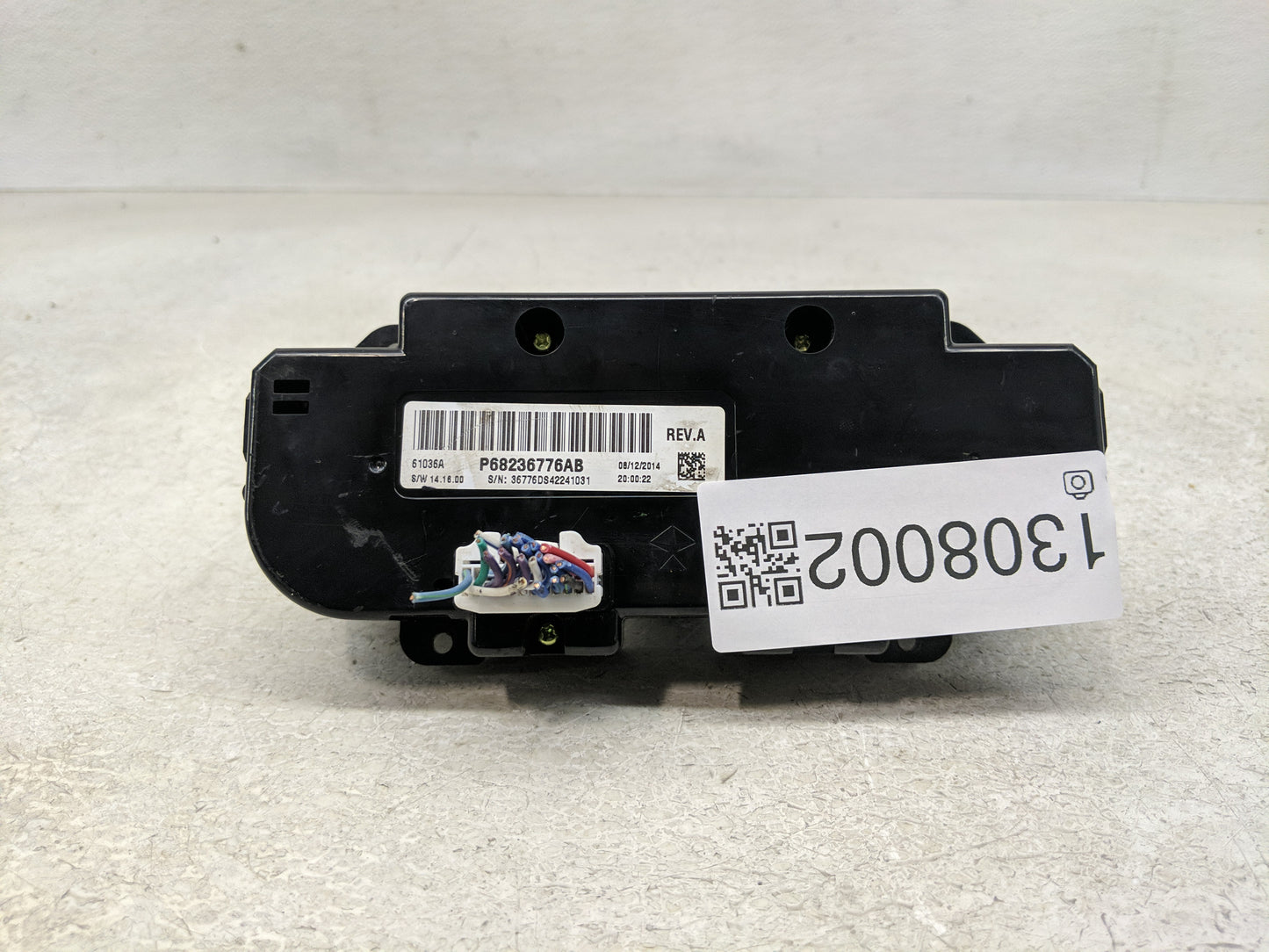 2015 Dodge Ram 1500 Climate Control Module Temperature AC/Heater Replacement P/N:P68236776AB Fits OEM Used Auto Parts - Oemu