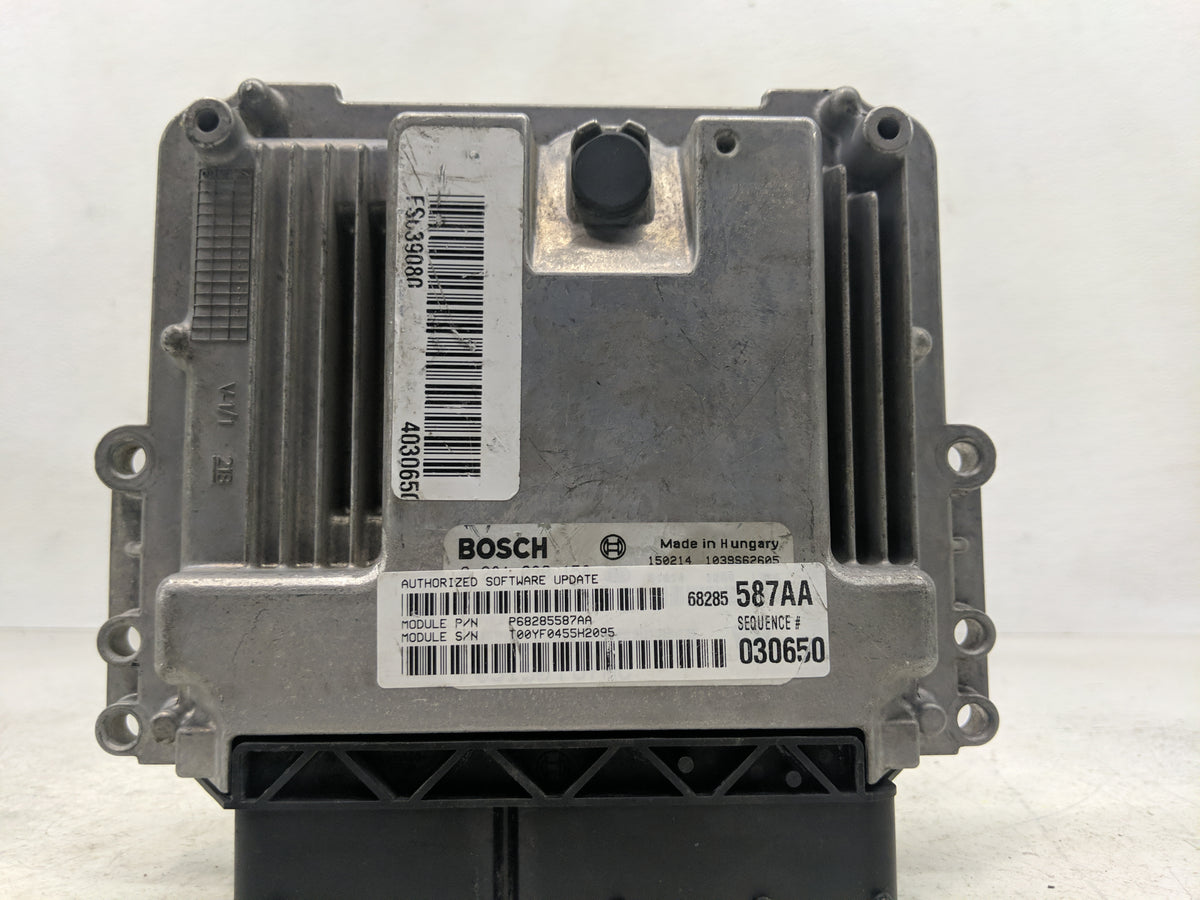2015 Dodge Ram 1500 PCM Engine Control Computer ECU ECM PCU OEM P/N:68285587AA P68285587AA Fits 2014 2016 2017 2018 OEM Used